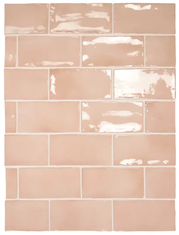 Kedvezmény Equipe Manacor Blush Pink 7,5x15 - rusztikus falicsempe