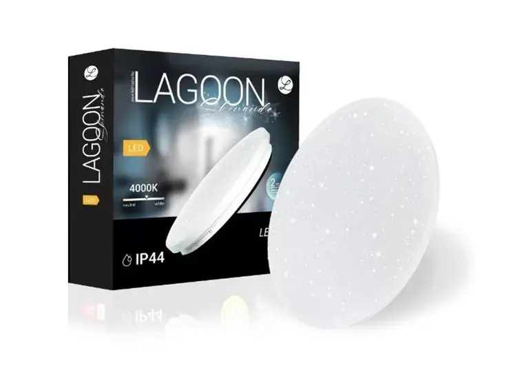 Lagoon Skinande 72 W-os ø600 mm kerek natúr fehér mennyezeti lámpa IP44-es védettségű Csak ma