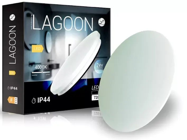 Csak ma Lagoon 72 W-os ø600 mm kerek natúr fehér mennyezeti lámpa IP44-es védettségű