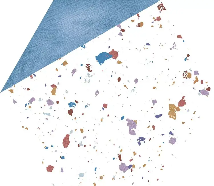 Expressz szállítás Aparici Stracciatella Blue Natural 25x29 terrazzo mintás hexagon dekor járólap