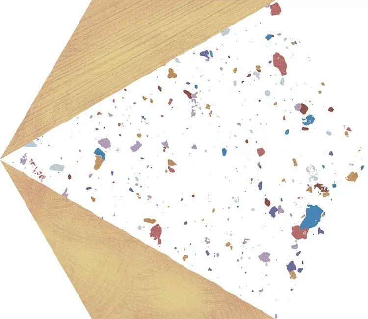 Aparici Stracciatella Honey Natural 25x29 terrazzo mintás hexagon dekor járólap Akciós ár