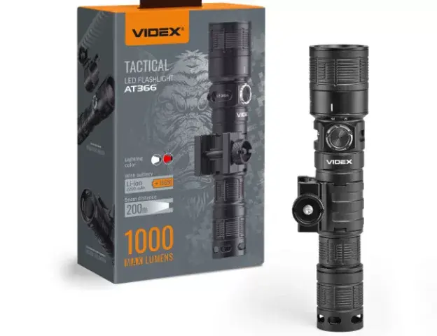 VIDEX újratölthető akkumulátoros hordozható zseblámpa 1000 lm 5000K VLF-AT366 Biztonságos fizetés