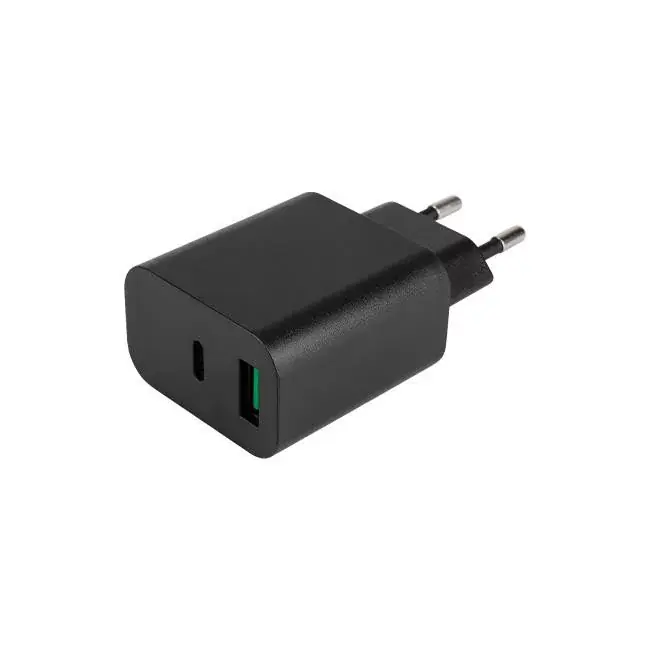 Alacsony ár MasterLED gyorstöltő 20 W-os 1 x USB-C 1 x USB-A fekete adapter