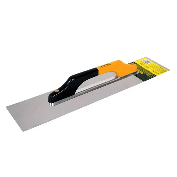 Glettvas fanyéllel 480 x 130 mm INOX Biztonságos fizetés