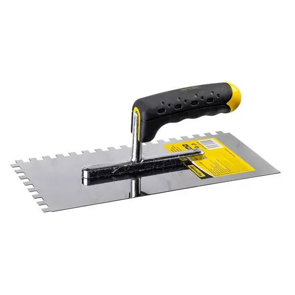 Fogazott glettvas műanyag nyéllel 280 x 130 mm 10x10 INOX topmaster Ne maradj le