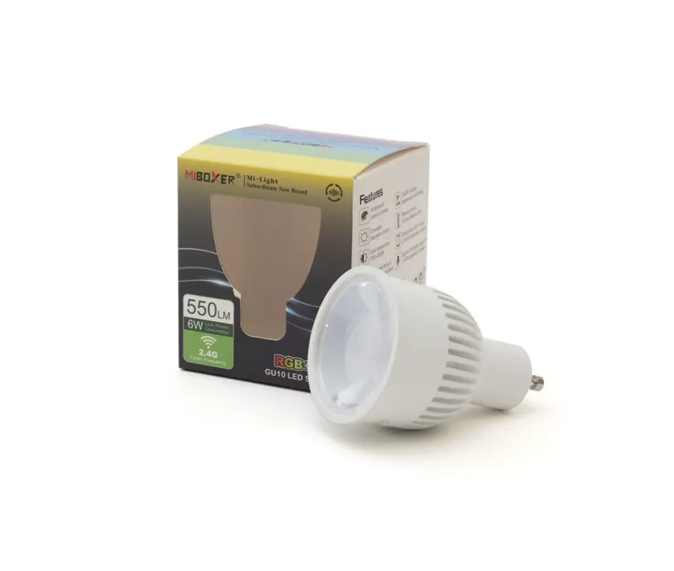 Mi Light GU10-es foglalatú 6W-os RGB+CCT izzó Biztonságos fizetés