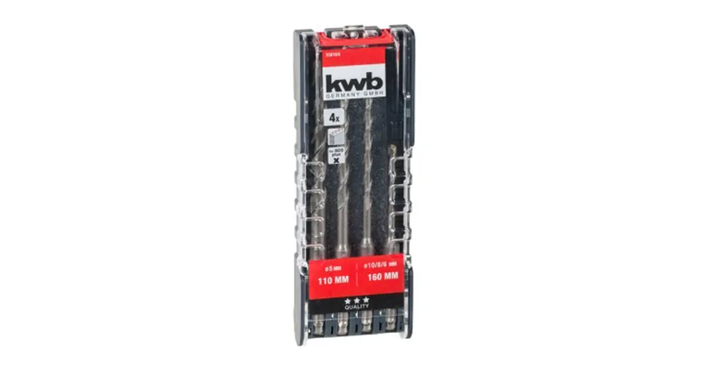 Kihagyhatatlan ajánlat SDS PLUS BETONFÚRÓ KÉSZLET D05-10/04db-os KWB 49109164 UTOLSÓ KÉSZLETEK