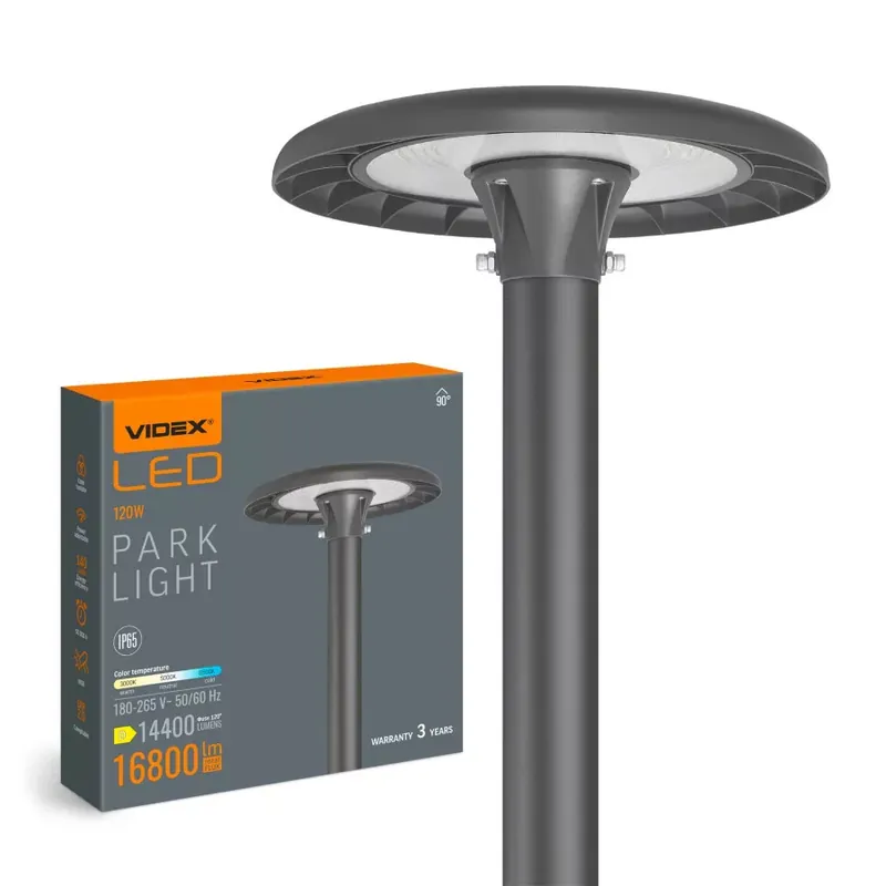 VIDEX LED parkvilágítás 80-120W 3000-6500K Expressz szállítás
