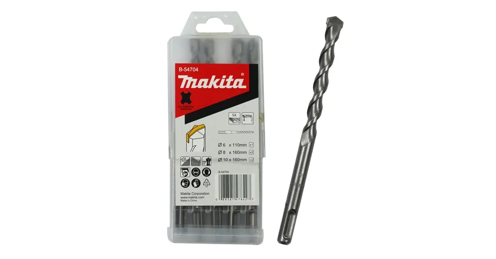 MAKITA B-54704 SDS PLUS BETONFÚRÓ KÉSZLET 05dbos (6x110, 8,8,10,10x160) Csak ma
