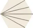 Árcsökkenés Ragno Stratford White Decoro Tratto 18,2x21 hexagon járólap