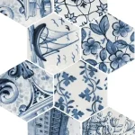 Rendeld meg most Hexatile Patchwork Lisboa 17,5x20 hatszögletű fényes falicsempe