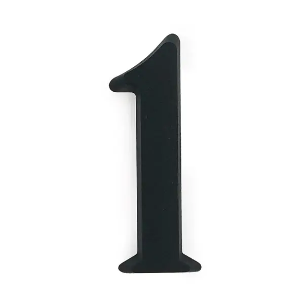 Bestseller Alumínium házszám 1 matt fekete 10cm