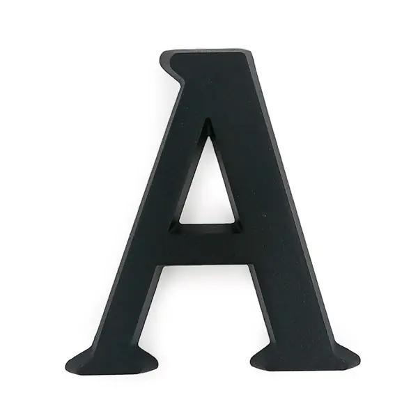 Alumínium házszám "A" betű matt fekete 10cm Korlátozott ajánlat