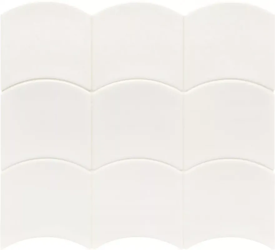 Nézd meg most EQUIPE WAVE WHITE 12X12 hullám alakú fényes falicsempe