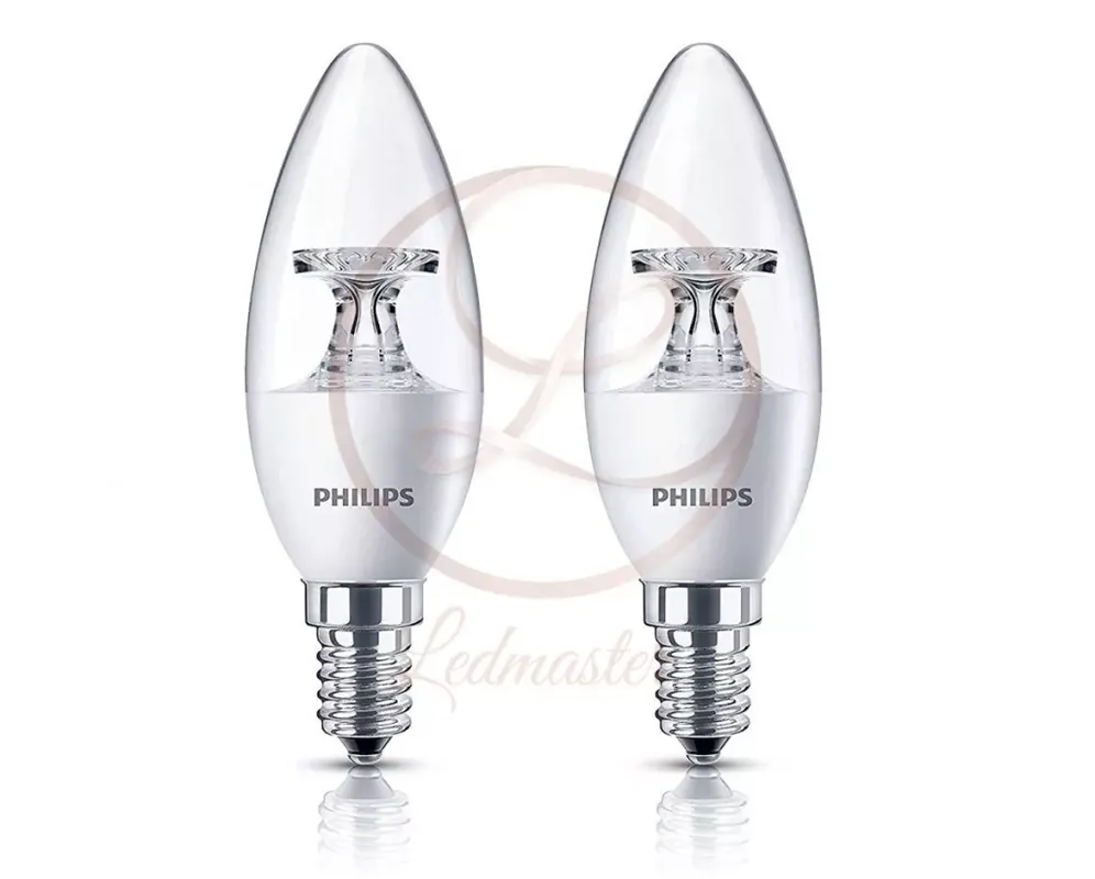 Rendeld meg most Philips E14-es foglalatú 5 5W-os natúr fehér izzó PHILIPS
