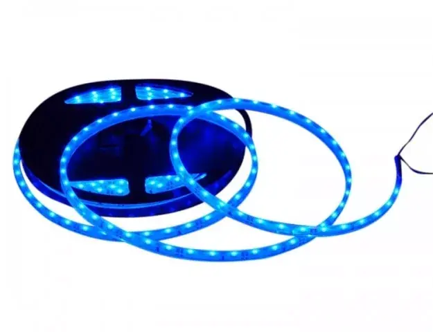 LEDmaster Prémium 66 LED/méteres 12V-os vízálló kék élvilágító LED szalag 5m/ tekercs Csak ma