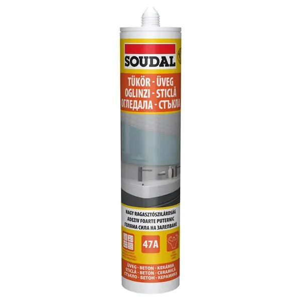 Tükörragasztó 47A 280 ml Soudal Szuper akció
