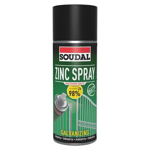 Cink spray matt 400 ml Soudal Biztonságos fizetés
