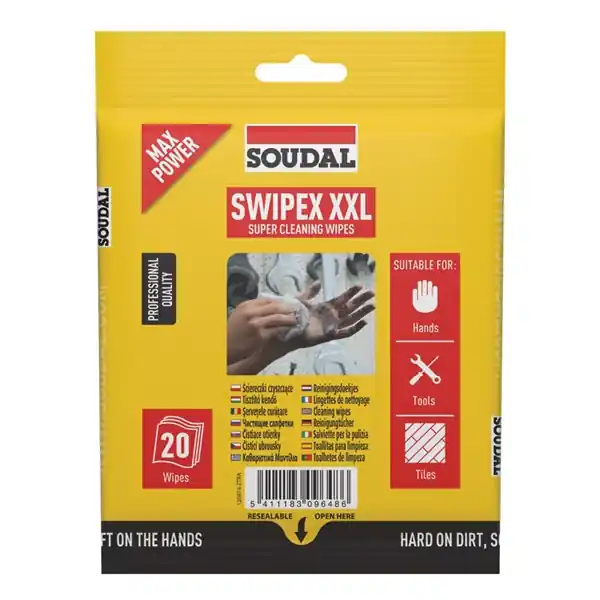 Népszerű Ipari tisztítókendő Swipex 20 db-os Soudal