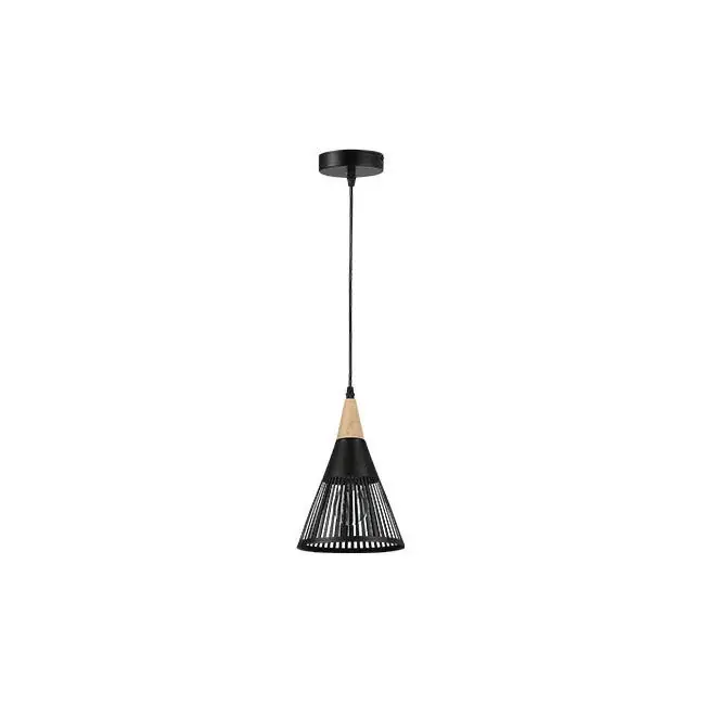 Outlet MasterLED Hira 1xE27 foglalatú fa/fekete színű függesztett mennyezeti lámpa
