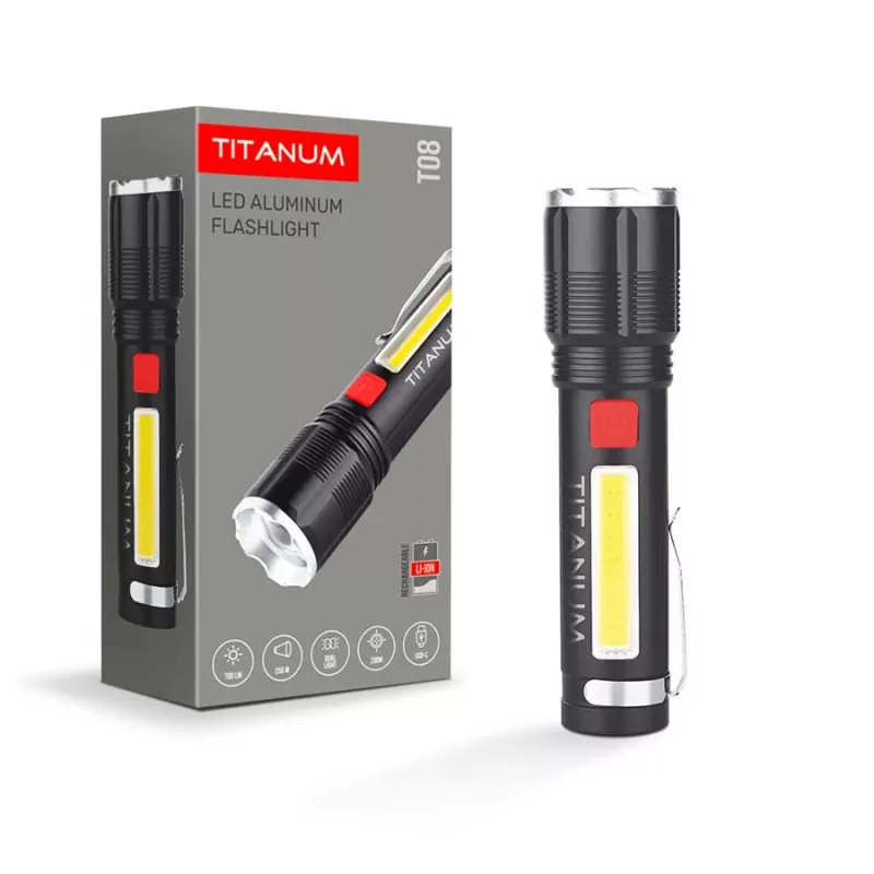 Videx TITANUM hordozható LED zseblámpa 6500K 700lm TLF-T08 Rendeld meg most