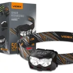 Videx LED Fejlámpa újratölthető akkumulátorral H055D Azonnali szállítás