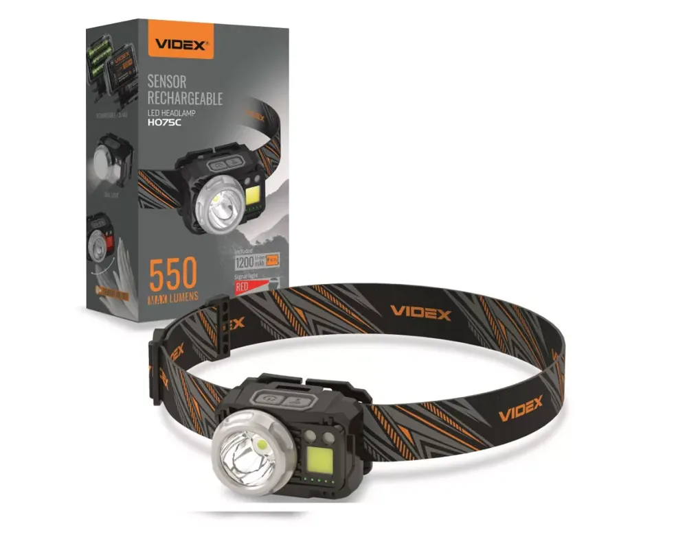 Videx LED Fejlámpa újratölthető akkumulátorral H075C Legkelendőbb