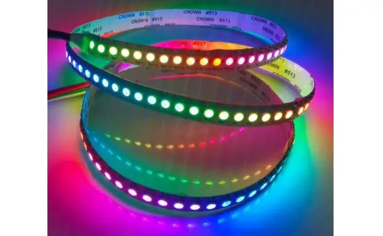 Gyors kiszállítás LEDmaster Prémium Long 60 LED/méteres 12 V-os digitális vízálló RGB 5050 LED szalag 5m/ tekercs