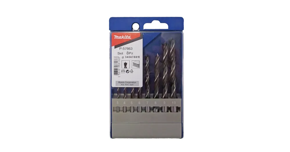 Gyors szállítás MAKITA P-57663 FAFÚRÓ KÉSZLET 03-10/08DB-OS