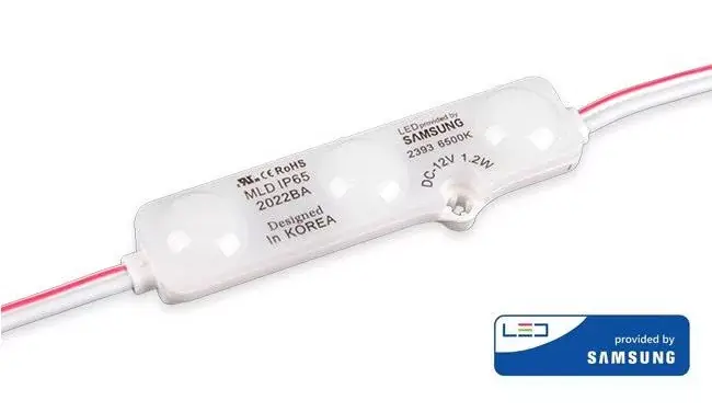 MasterLED 3 LED/db 12 V-os vízálló hideg fehér opál LED modul Ne maradj le