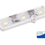 Legjobb ár MasterLED 3 LED/db 12 V-os vízálló hideg fehér víztiszta LED modul