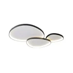 Stone Loire 110W-os 1150x750mm 3000-6500K fekete színű távirányítós mennyezeti lámpa Árengedmény