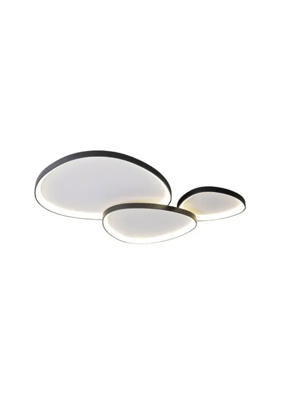 Stone Loire 110W-os 1150x750mm 3000-6500K fekete színű távirányítós mennyezeti lámpa Árengedmény