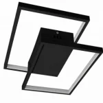 Kiárusítás MasterLED Galaxis Polaris 45 W-os 42x30 cm fekete LED távirányítós mennyezeti lámpa