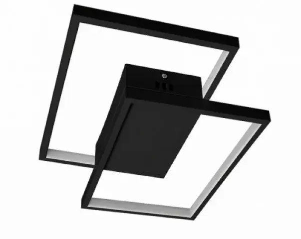 Kiárusítás MasterLED Galaxis Polaris 45 W-os 42x30 cm fekete LED távirányítós mennyezeti lámpa