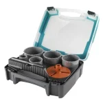 Olcsó WOLFCRAFT 3464000 KÖRLYUKFŰRÉSZKÉSZLET 05R D33,53,67,73,83mm
