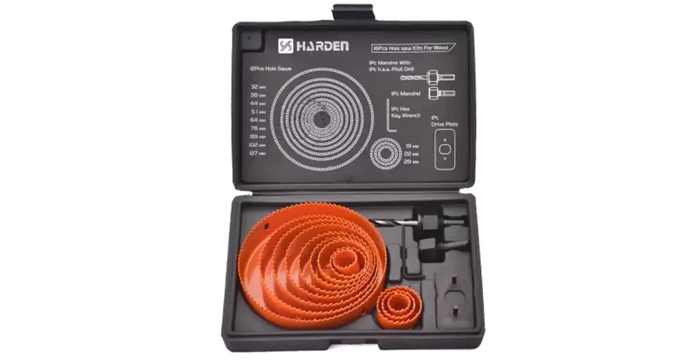 Biztonságos vásárlás KÖRLYUKFŰRÉSZKÉSZLET FÁHOZ 16R HARDEN HD-610548