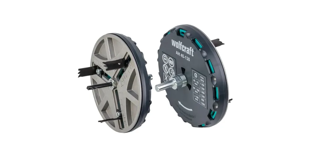 WOLFCRAFT 5978000 KÖRLYUKFŰRÉSZ FÁHOZ ÁLLÍTHATÓ D45-130mm Gyors szállítás