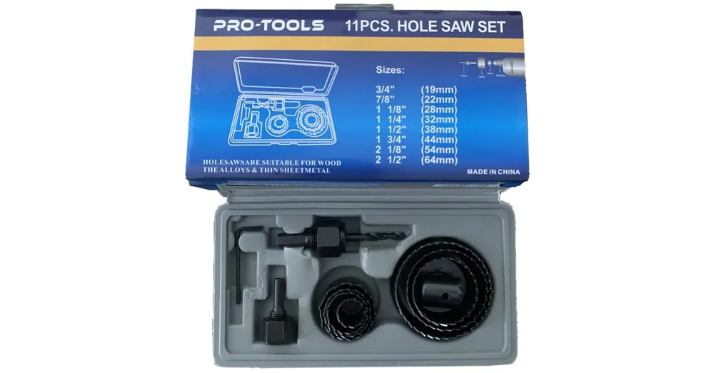 Kiárusítás KÖRKIVÁGÓ KÉSZLET 11DB-OS 19-64mm FÁHOZ PRO-TOOLS PT48811