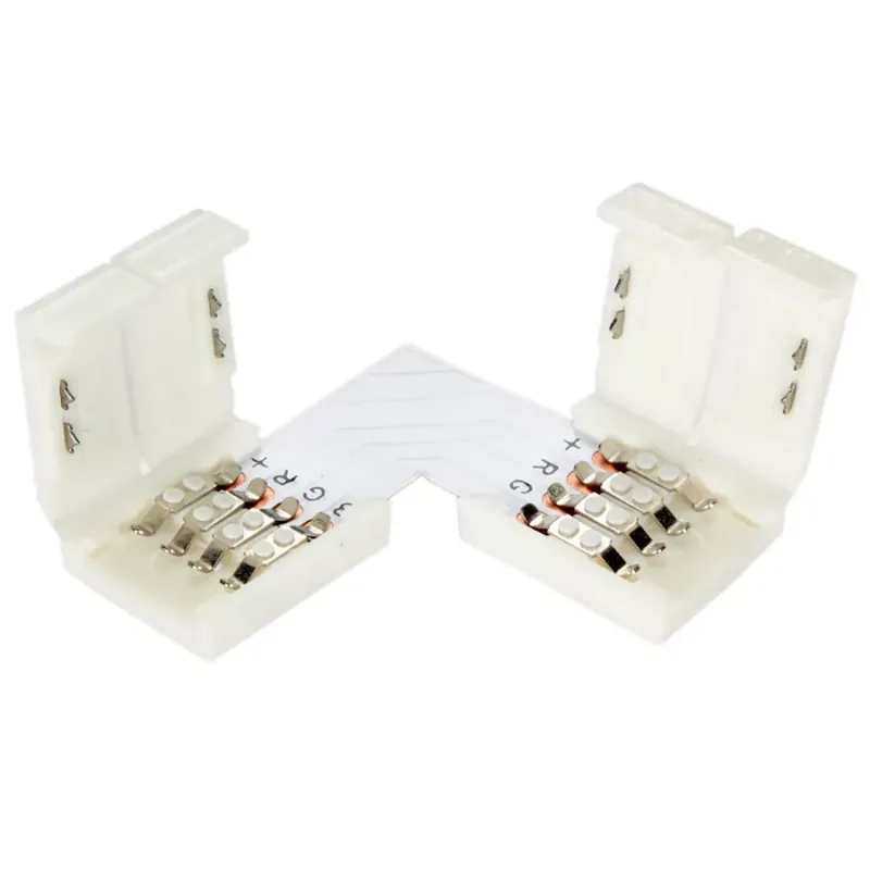 Szuper ajánlat MasterLED szögletes csatlakozó 10 mm-es RGB LED szalaghoz
