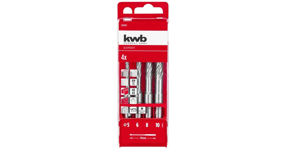 SDS PLUS BETONFÚRÓ KÉSZLET 4DB 5,6,8,10*110mm KWB 49260491 Kedvezmény