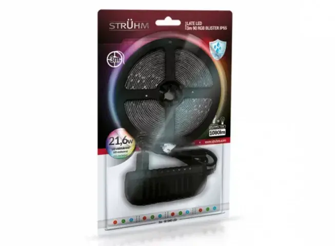 Árengedmény Strühm Late Led vízálló RGB 30 Led/méteres led szalag szett/3 méter