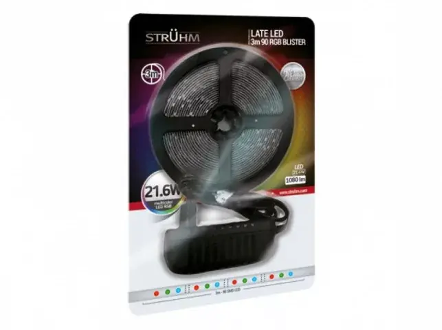 Legnépszerűbb Strühm Late Led beltéri RGB 30 Led/méteres led szalag szett/3 méter