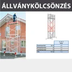 ZARGES KÖLCSÖNZÉS ÁLLVÁNY ABC ELEM KAUCIÓ 220.000,- FT Utolsó esély