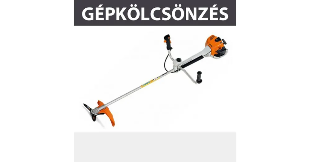 Korlátozott ajánlat KÖLCSÖNZÉS FŰKASZA BENZINMOT. STIHL FS410C KAUCIÓ 150.000 FT KÖLCSÖNZÉS F410C/L