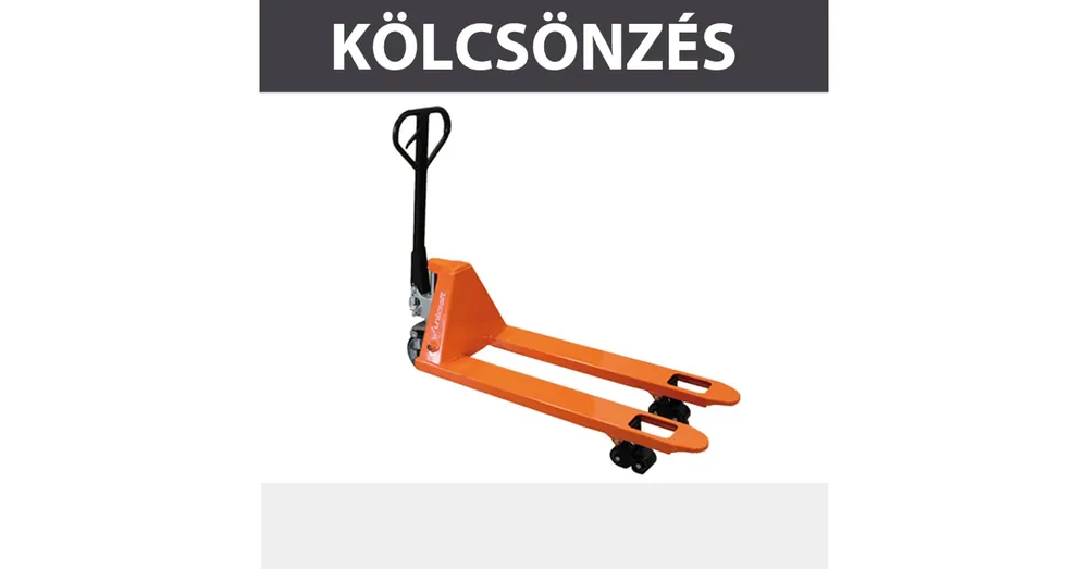 Biztonságos fizetés KÖLCSÖNZÉS RAKLAPEMELŐ BÉKA TB 2.5T KAUCIÓ 80.000,- FT KÖLCSÖNZÉS PHW2506