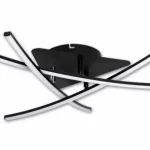 Szuper akció MasterLED Modena Loria 29 W-os ø62 cm natúr fehér fekete LED mennyezeti lámpa