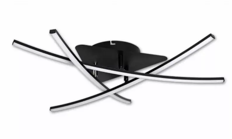Szuper akció MasterLED Modena Loria 29 W-os ø62 cm natúr fehér fekete LED mennyezeti lámpa