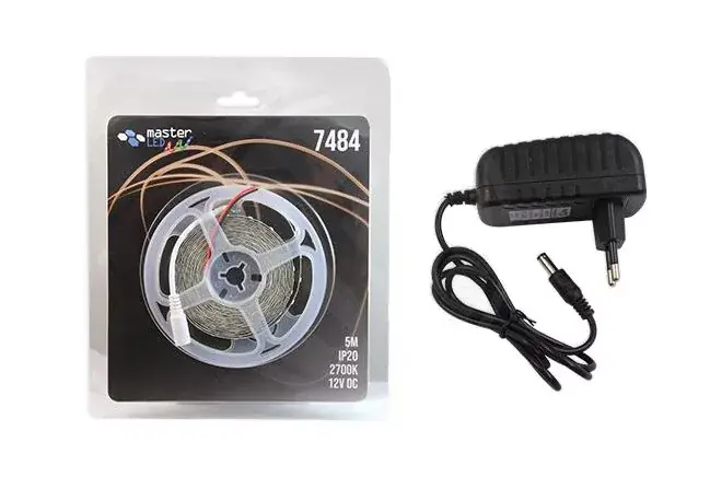 Újdonság MasterLED beltéri meleg fehér 60 Led/méteres led szalag szett/5 méter