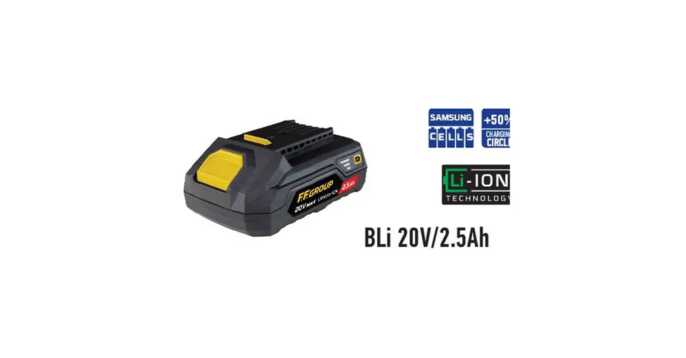 AKKUMULÁTOR 20V BLI 20V/2.5Ah F.F.GROUP 41320 Legjobb ár